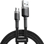 BASEUS CAFULE BRAIDED MICRO-USB CABLE 2.4A 3.0M BLACK