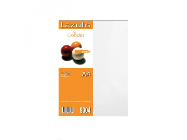 LAZULIS GLOSS A4 115GR PHOTO PAPER 250 SHEETS
