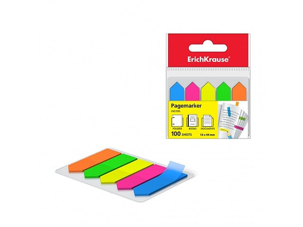 ERICHKRAUSE PAGE MARKER ARROWS NEON 12x44 mm 100 sheets/5 colors