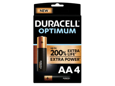 Duracell Optimum AA Batteries 4pcs