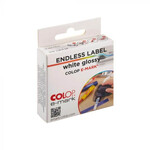 COLOP E-MARK ENDLESS LABEL WHITE GLOSSY 14mm x 8m