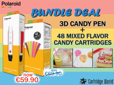 BUNDLE DEAL POLAROID CANDY 3D PEN + 48 MIXED FLAVOR CANDY