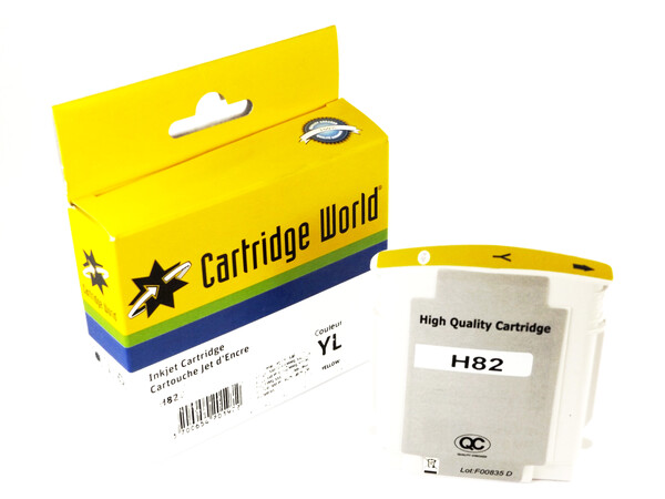 HP 82 CW REPLACEMENT YELLOW INK WIGIG
