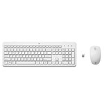 HP KEYBOARD AND MOUSE 230, WIRELESS, WHITE