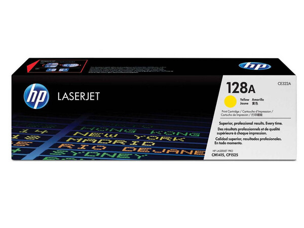 HP CE322A ORIGINAL TONER YELLOW 128A *1300 PAGES